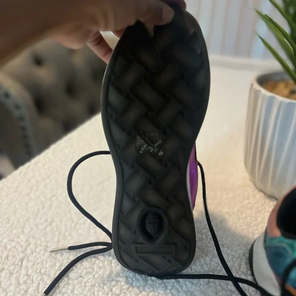 Kurt Geiger Black and Pink Multicolor Sneakers - Picture 5 of 7